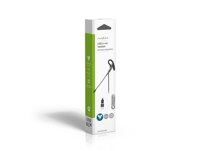 Nedis PC-headset | In-Ear | Mono | USB Type-A / USB Type-C