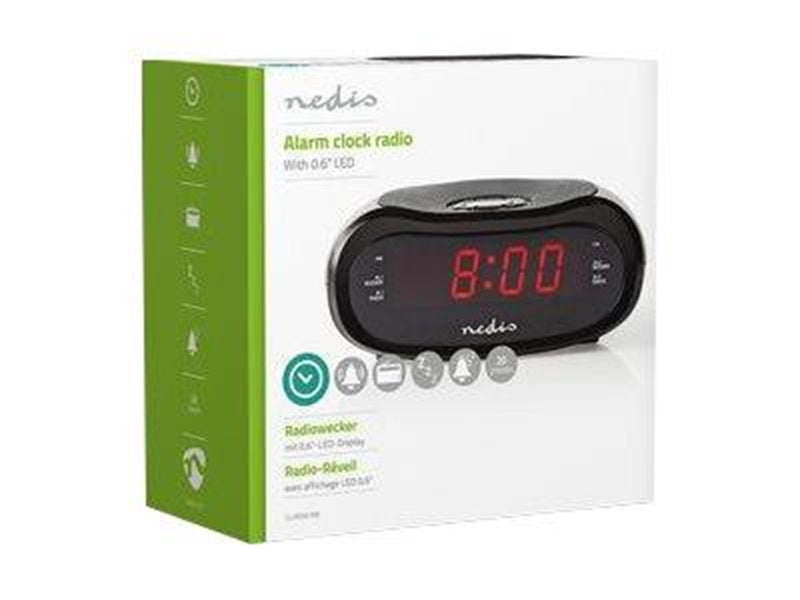 Nedis CLAR001BK - clock radio - AM/FM