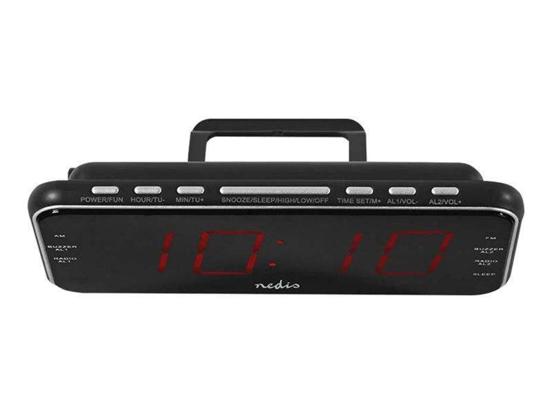 Nedis CLAR004BK - clock radio - AM/FM