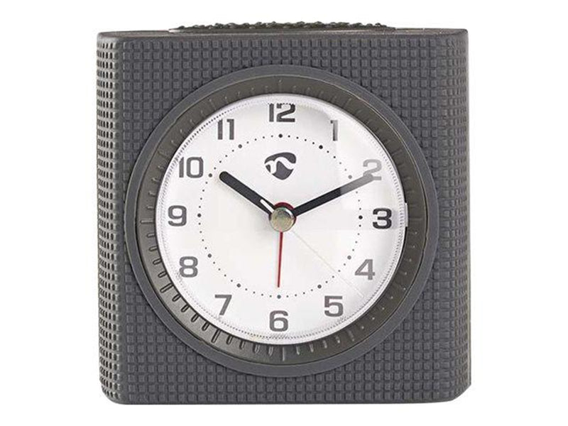 Nedis - alarm clock - quartz - desktop - grey white