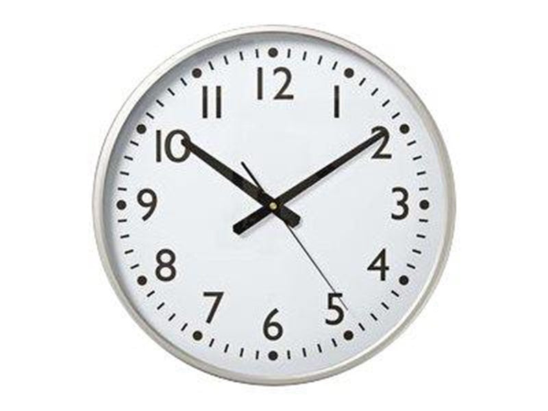 Nedis Easy To Read Numbers - clock - quartz - wall mountable - 38 cm - frame: aluminium