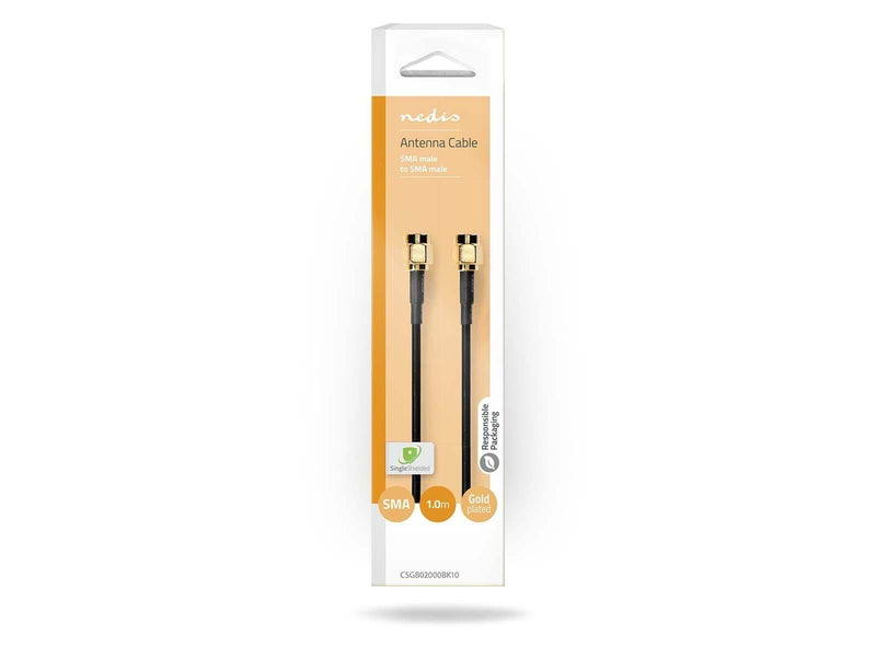 Nedis CSGB02000BK10 coaxial cable