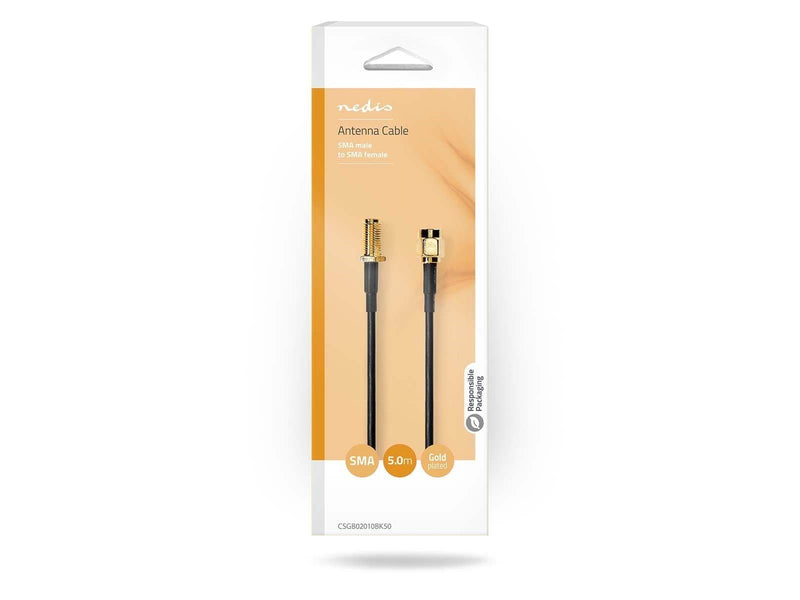 Nedis CSGB02010BK50 coaxial cable