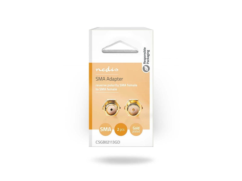 Nedis SMA adapter | SMA Female Reverse Polarity | SMA Female