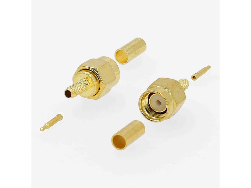 Nedis SMA Connector | Straight | Male | Gold Plated | 50 Ohm