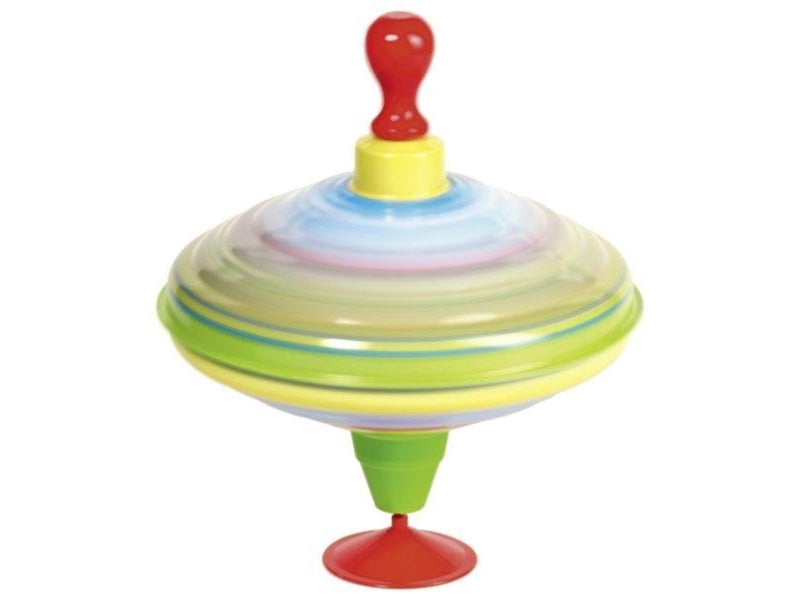 Goki - Humming top with wooden handle train