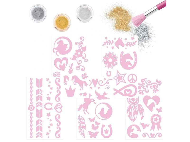 Miss Melody Glitter Tattoo Set