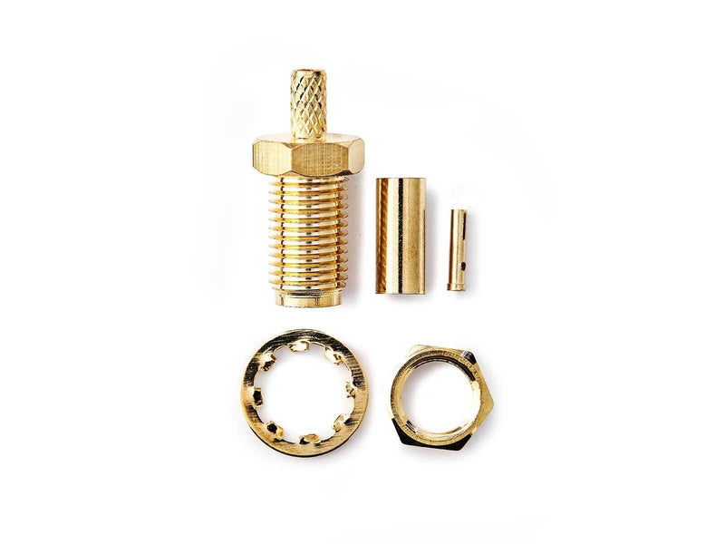 Nedis SMA Connector | Straight | Female | Gold Plated | 50 Ohm