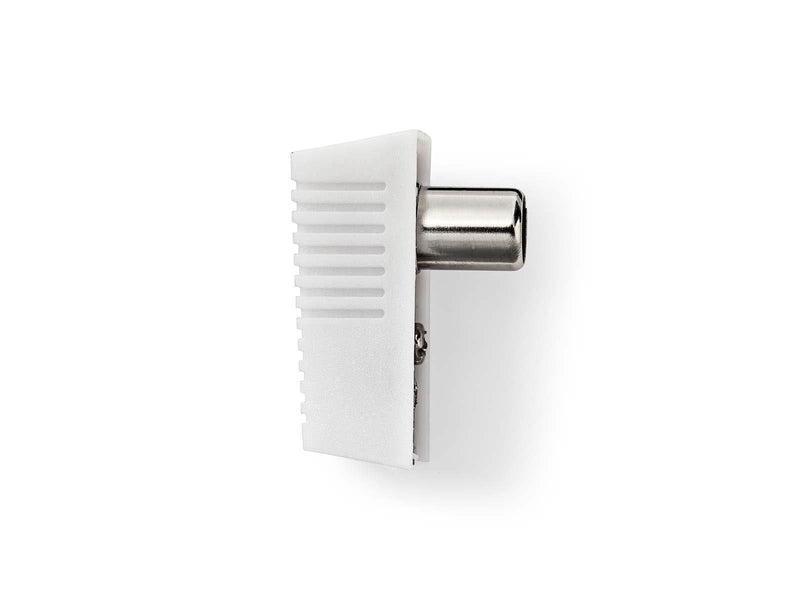 Nedis IEC (Coax) Connector | Angled | Male | Nickel Plated
