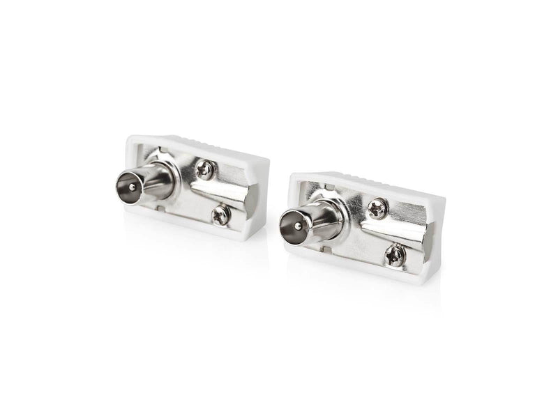 Nedis IEC (Coax) Connector | Angled | Male | Nickel Plated