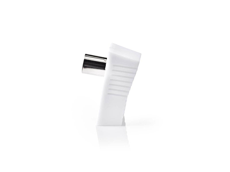 Nedis IEC (Coax) Connector | Angled | Female | Nickel Plated | 75 Ohm