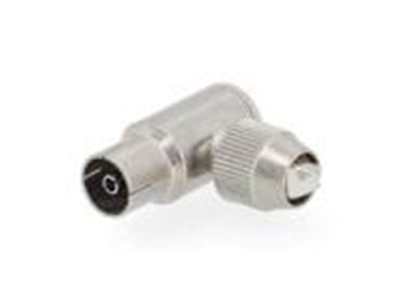 Nedis IEC (Coax) Connector | Angled 90° | Female | Nickel Plated