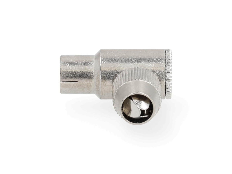 Nedis IEC (Coax) Connector | Angled 90° | Female | Nickel Plated
