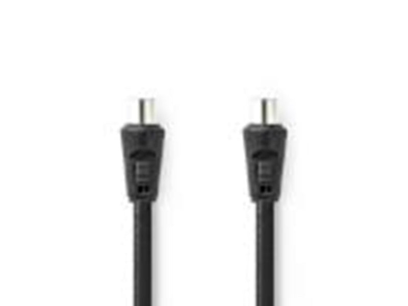 Nedis Coax Cable | IEC (Coax) Male | IEC (Coax) Male | Nickel Plated