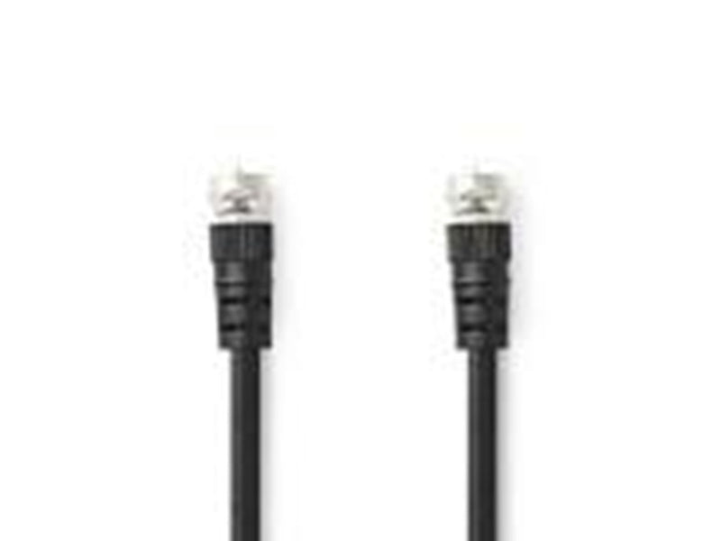 Nedis Satellite & Antenna Cable | F Male | F Male | Nickel Plated | 75 Ohm