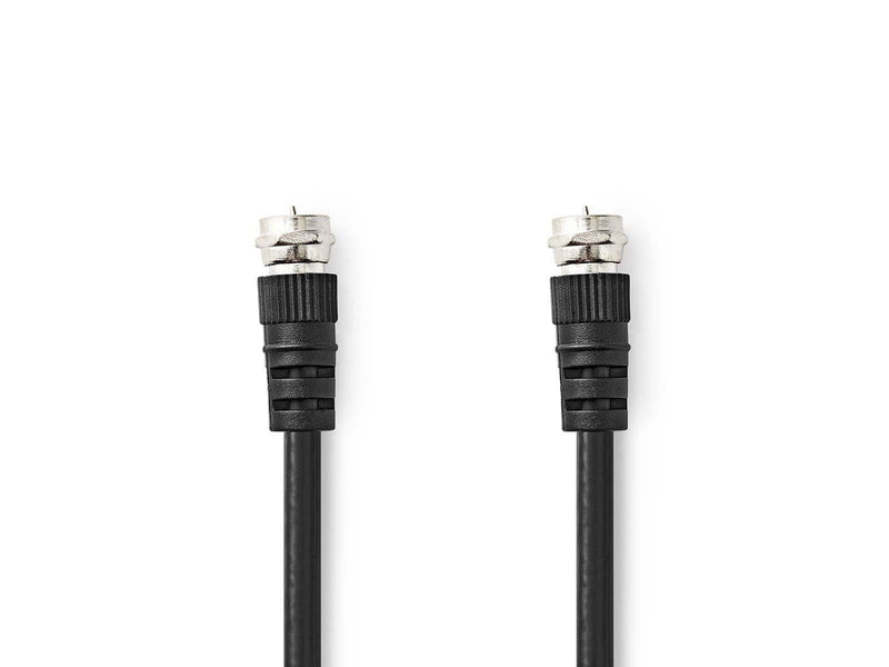 Nedis Satellite & Antenna Cable | F Male | F Male | Nickel Plated | 75 Ohm