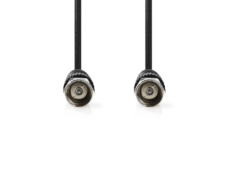 Nedis Satellite & Antenna Cable | F Male | F Male | Nickel Plated | 75 Ohm