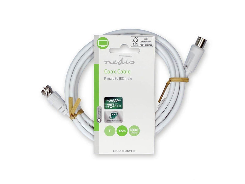 Nedis CSGL41800WT15 coaxial cable