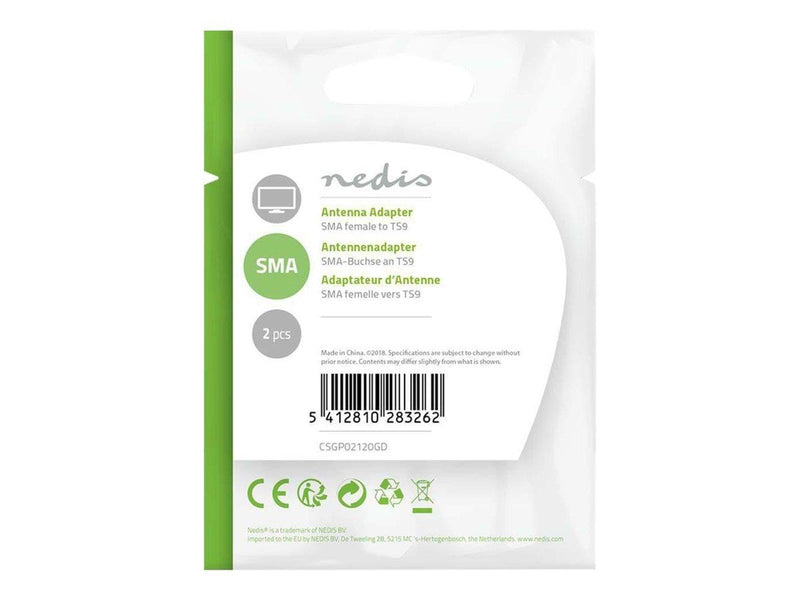 Nedis aerial adapter - gold - Gold