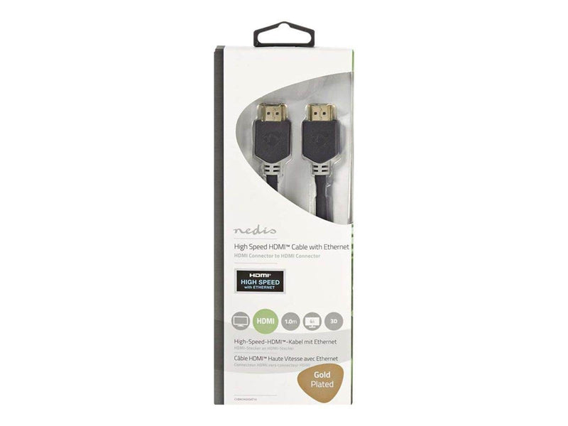 Nedis HDMI cable with Ethernet - 1 m