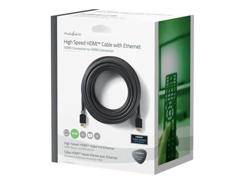 Nedis HDMI cable with Ethernet - 15 m