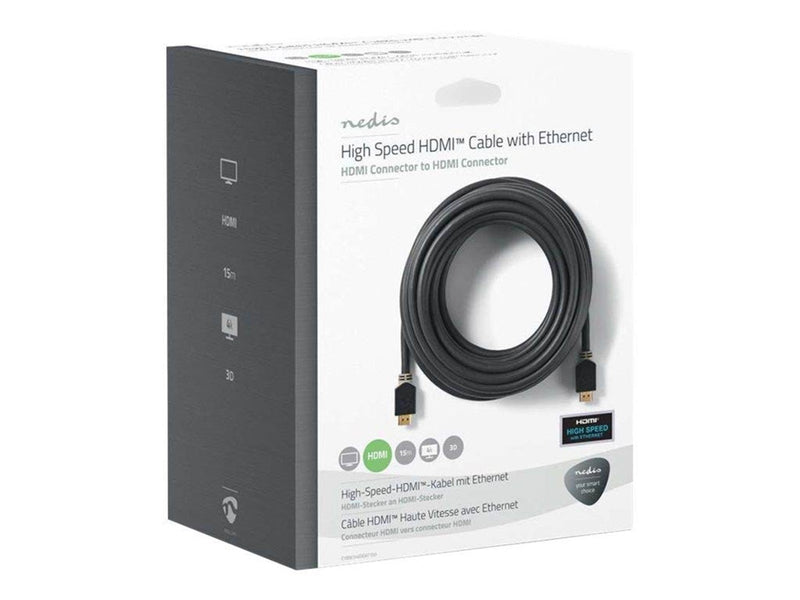 Nedis HDMI cable with Ethernet - 15 m