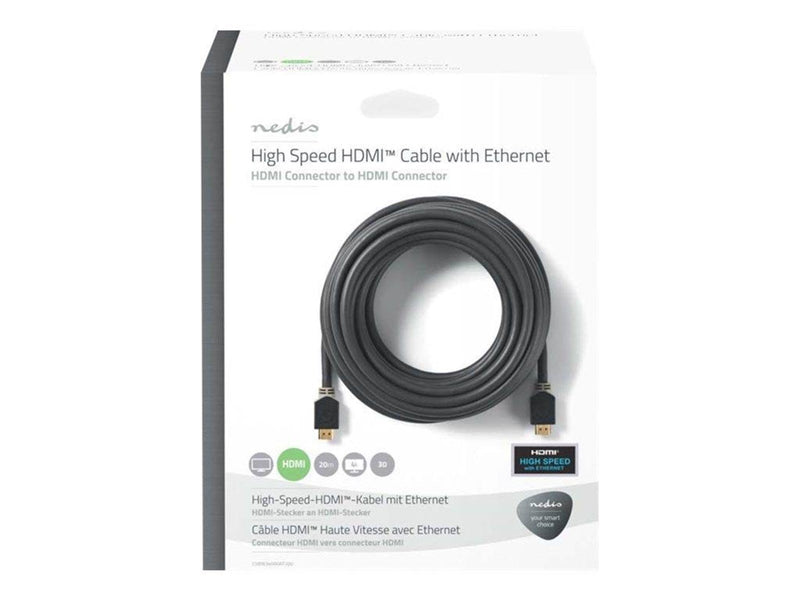 Nedis HDMI cable with Ethernet - 20 m