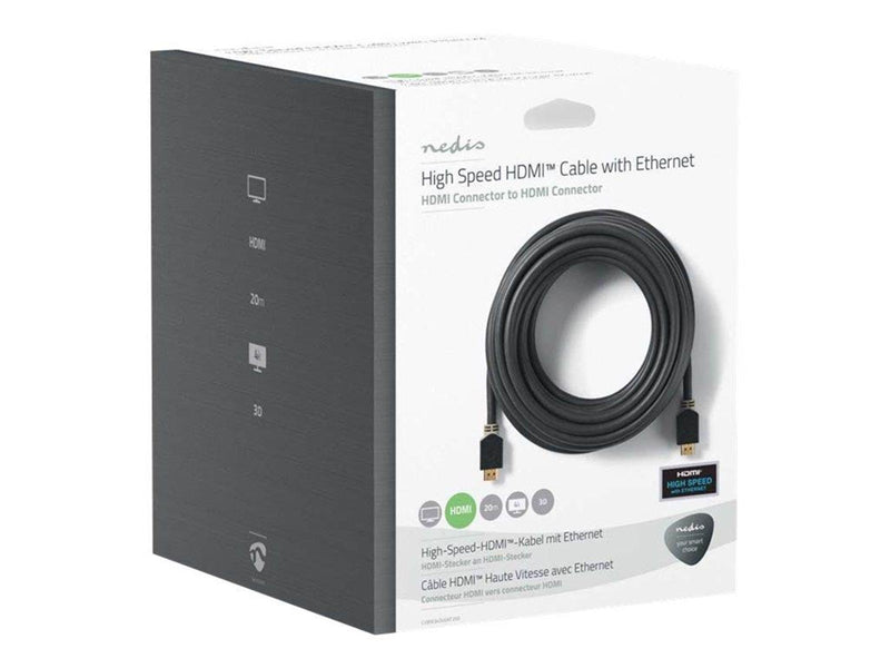Nedis HDMI cable with Ethernet - 20 m