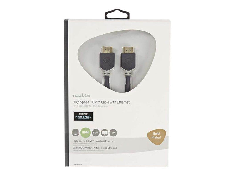 Nedis HDMI cable with Ethernet - 5 m