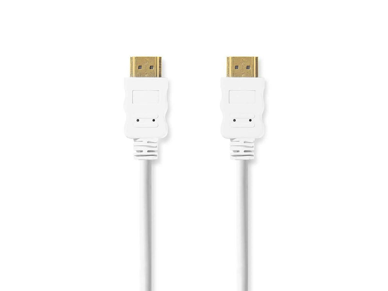 Nedis High Speed HDMI Cable with Ethernet | 4K@30Hz | ARC | 10.2 Gbps | 2.00 m | Round | PVC | White
