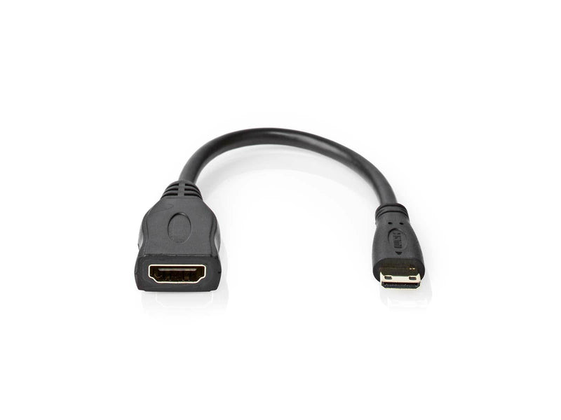 Nedis High Speed HDMI Cable with Ethernet | 4K@30Hz | 10.2 Gbps | 0.20 m | Round | PVC | Black