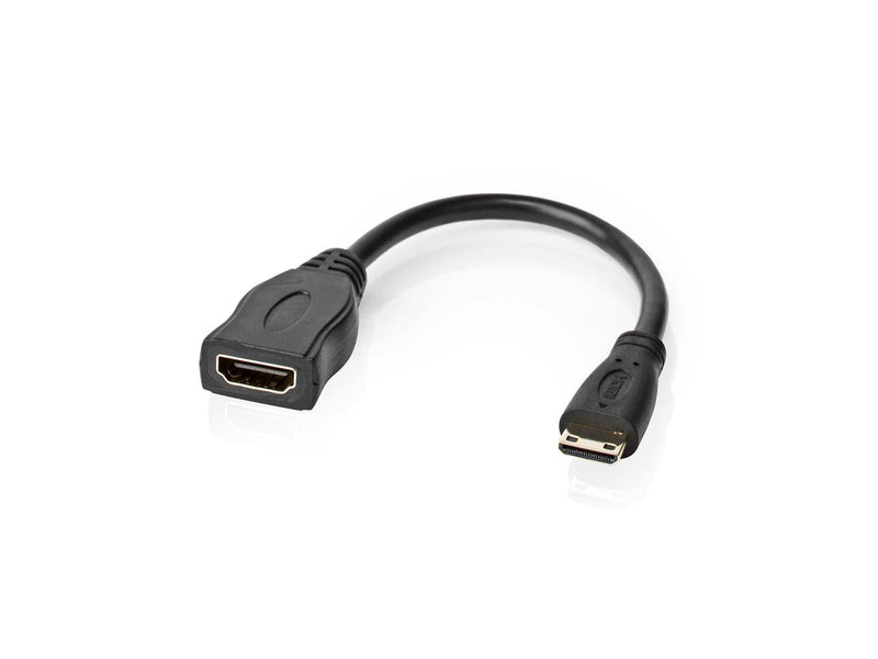 Nedis High Speed HDMI Cable with Ethernet | 4K@30Hz | 10.2 Gbps | 0.20 m | Round | PVC | Black