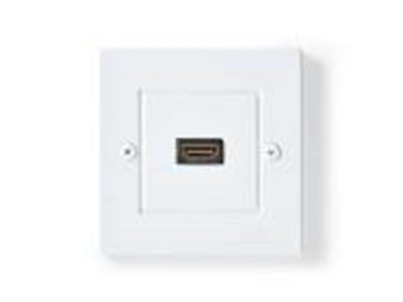 Nedis HDMI Wall Box | 4K@60Hz | HDMI™ Output | Black | 18 Gbps | Gold Plated