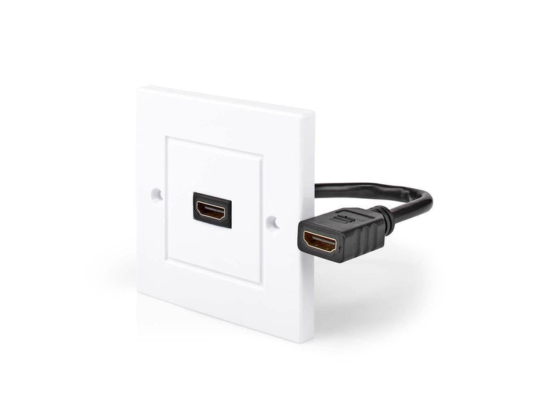 Nedis HDMI Wall Box | 4K@60Hz | HDMI™ Output | Black | 18 Gbps | Gold Plated