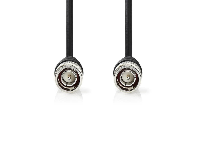 Nedis BNC Video Cable | Nickel Plated | 75 Ohm | 5.00 m | Round | PVC | Black