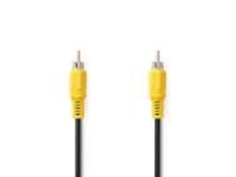 Nedis Composite Video Cable | Nickel Plated | 480p | 5.00 m | Round | PVC | Black