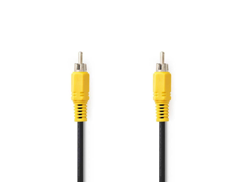 Nedis Composite Video Cable | Nickel Plated | 480p | 5.00 m | Round | PVC | Black