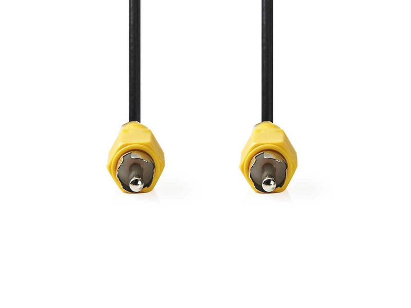 Nedis Composite Video Cable | Nickel Plated | 480p | 5.00 m | Round | PVC | Black