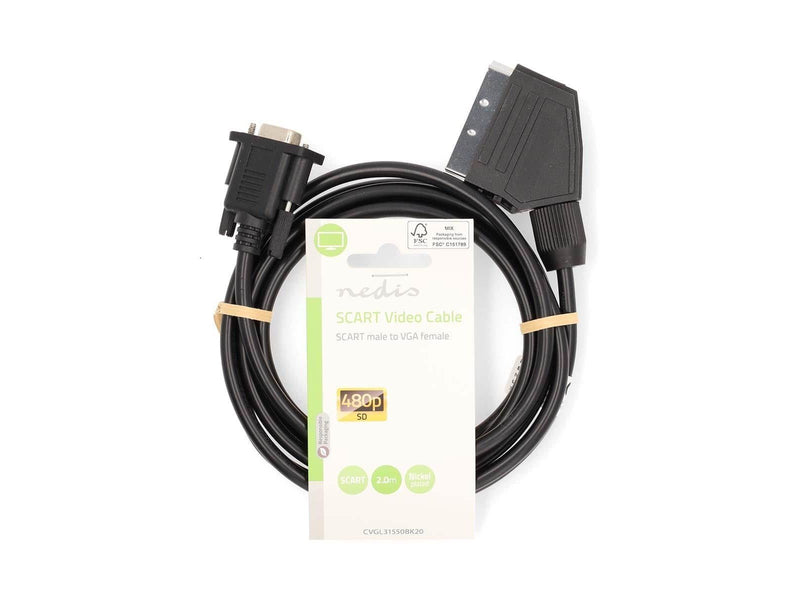 Nedis SCART Cable | SCART Male | VGA Female | Nickel Plated