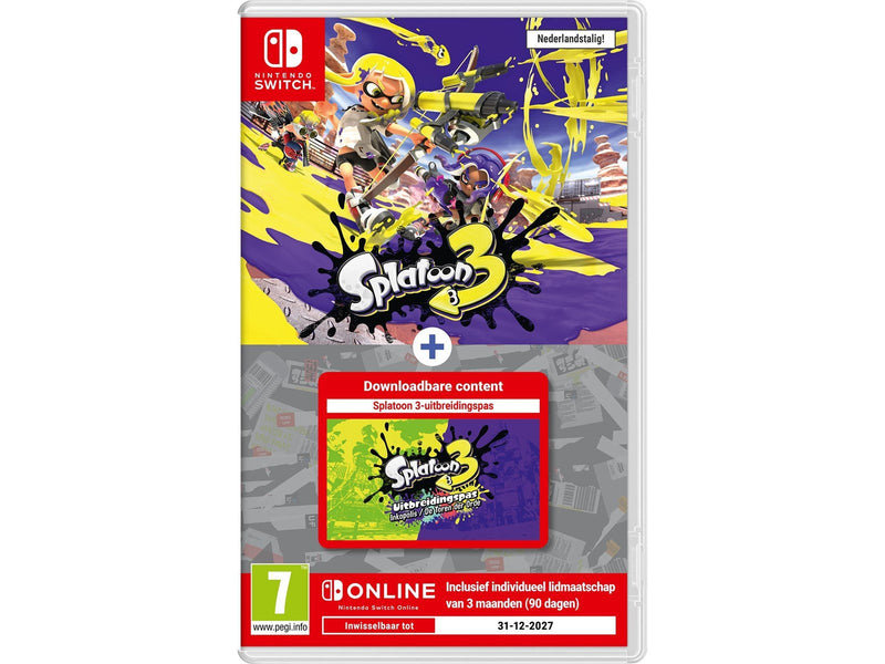 Splatoon 3 + Expand Pass + 3 Months NSO - Nintendo Switch - Action - PEGI 7