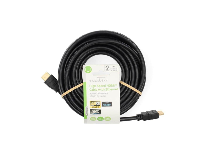 Nedis High Speed HDMI Cable with Ethernet | 4K@60Hz | ARC | 18 Gbps | 10.0 m