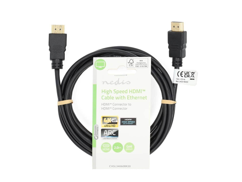 Nedis High Speed HDMI Cable with Ethernet | 2m