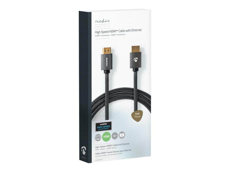 Nedis HDMI cable with Ethernet - 1 m