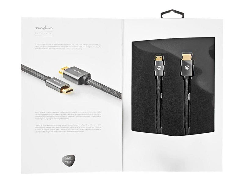 Nedis HDMI cable with Ethernet - 2 m
