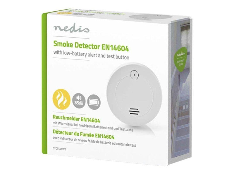 Nedis Smoke Detector - smoke sensor - white