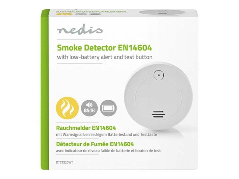 Nedis Smoke Detector - smoke sensor - white