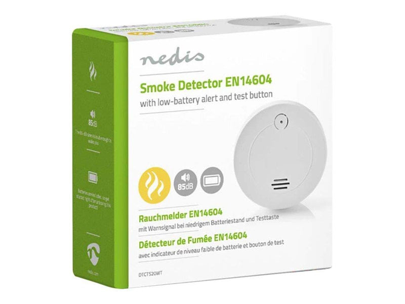 Nedis Smoke Detector - smoke sensor - white