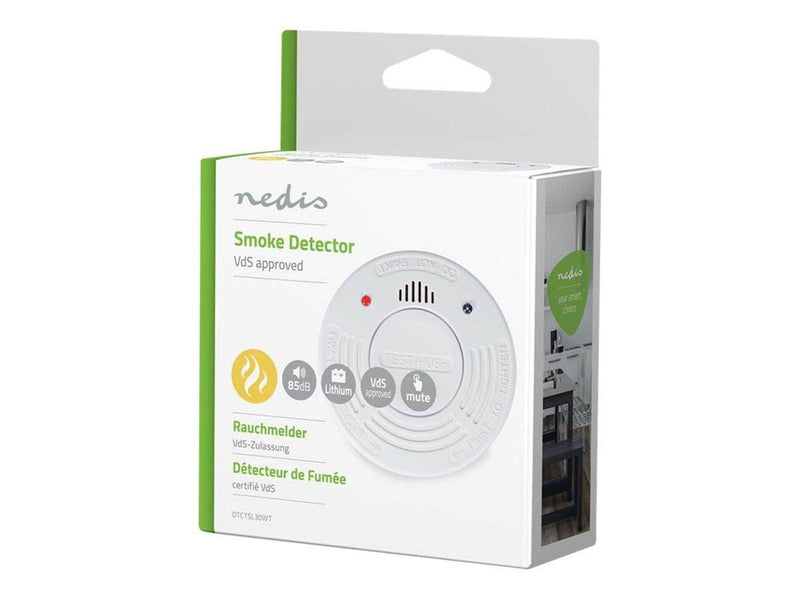 Nedis Smoke Detector - smoke sensor - white