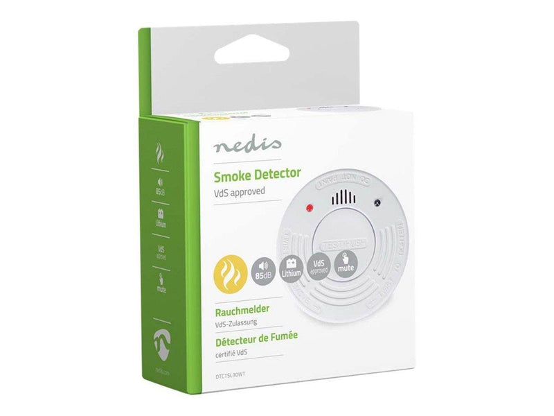 Nedis Smoke Detector - smoke sensor - white