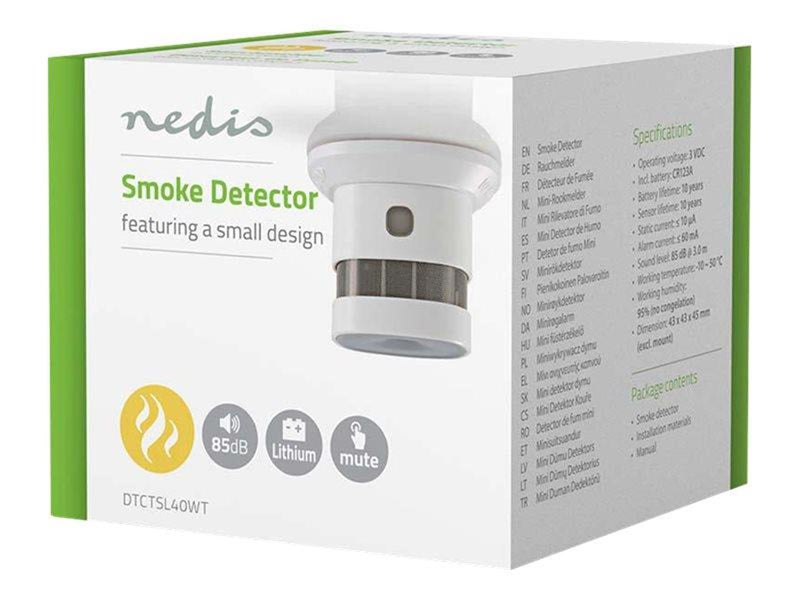Nedis Smoke Detector - smoke sensor - white